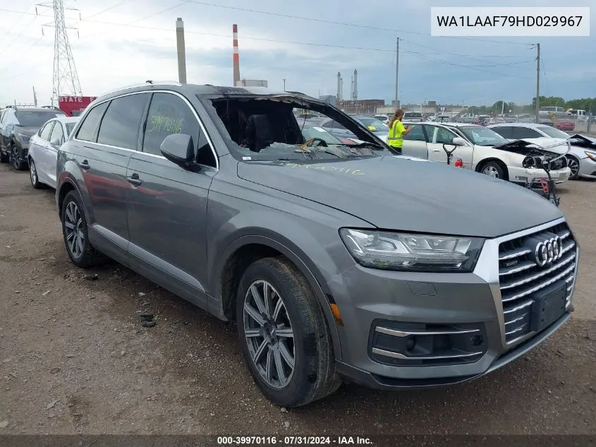 2017 Audi Q7 3.0T Premium VIN: WA1LAAF79HD029967 Lot: 39970116