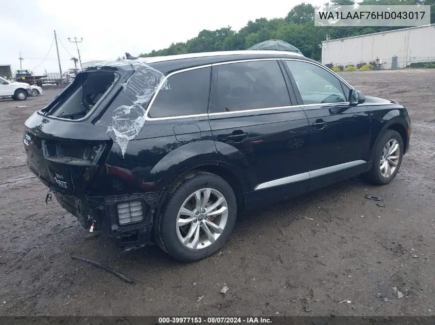 WA1LAAF76HD043017 2017 Audi Q7 3.0T Premium