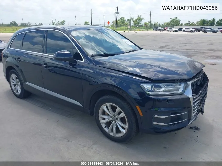 2017 Audi Q7 2.0T Premium VIN: WA1AHAF71HD043056 Lot: 39999443