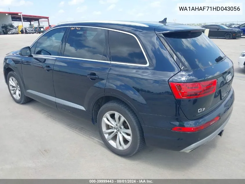 2017 Audi Q7 2.0T Premium VIN: WA1AHAF71HD043056 Lot: 39999443