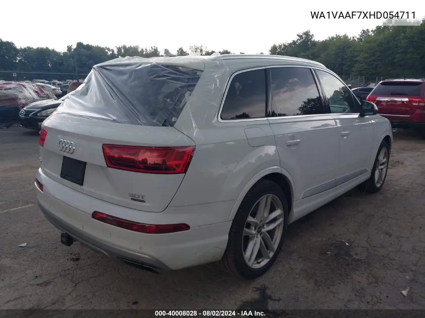 2017 Audi Q7 3.0T Premium VIN: WA1VAAF7XHD054711 Lot: 40008028