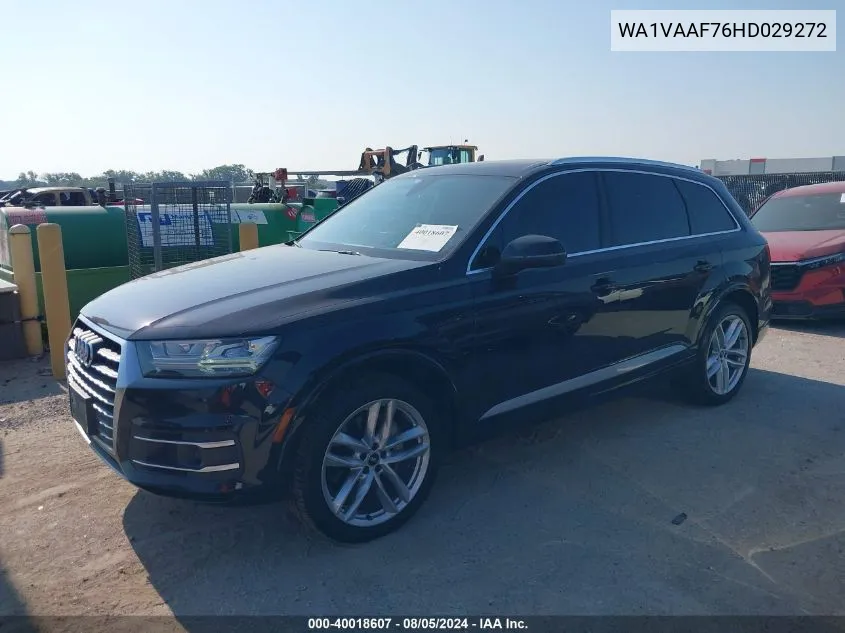 2017 Audi Q7 3.0T Premium VIN: WA1VAAF76HD029272 Lot: 40018607