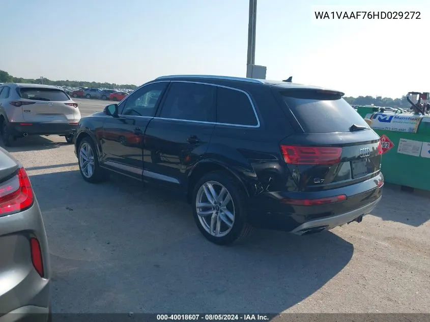 2017 Audi Q7 3.0T Premium VIN: WA1VAAF76HD029272 Lot: 40018607