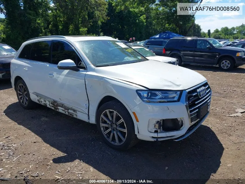 WA1LAAF76HD008560 2017 Audi Q7 3.0T Premium