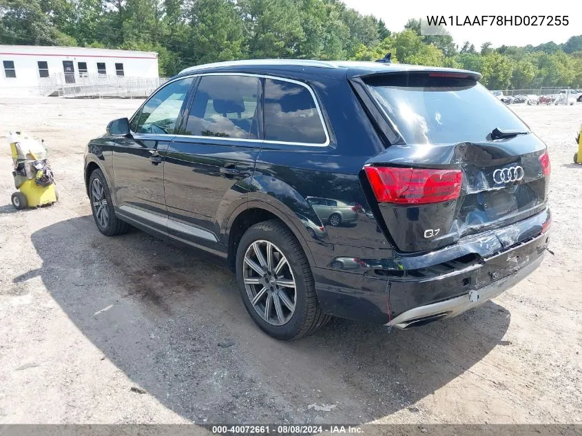 WA1LAAF78HD027255 2017 Audi Q7 3.0T Premium