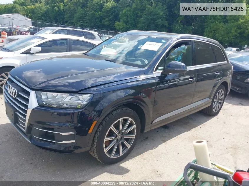 WA1VAAF78HD016426 2017 Audi Q7 3.0T Premium