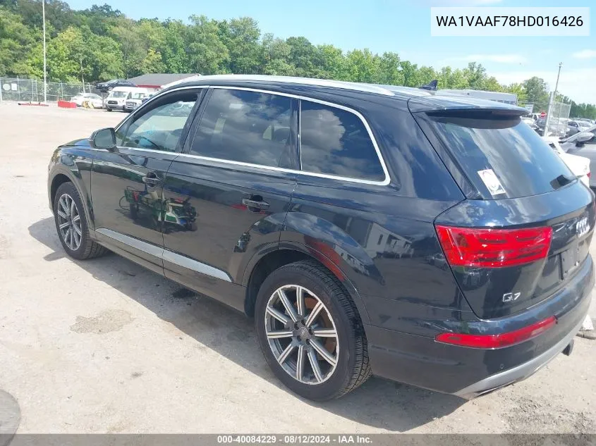 WA1VAAF78HD016426 2017 Audi Q7 3.0T Premium