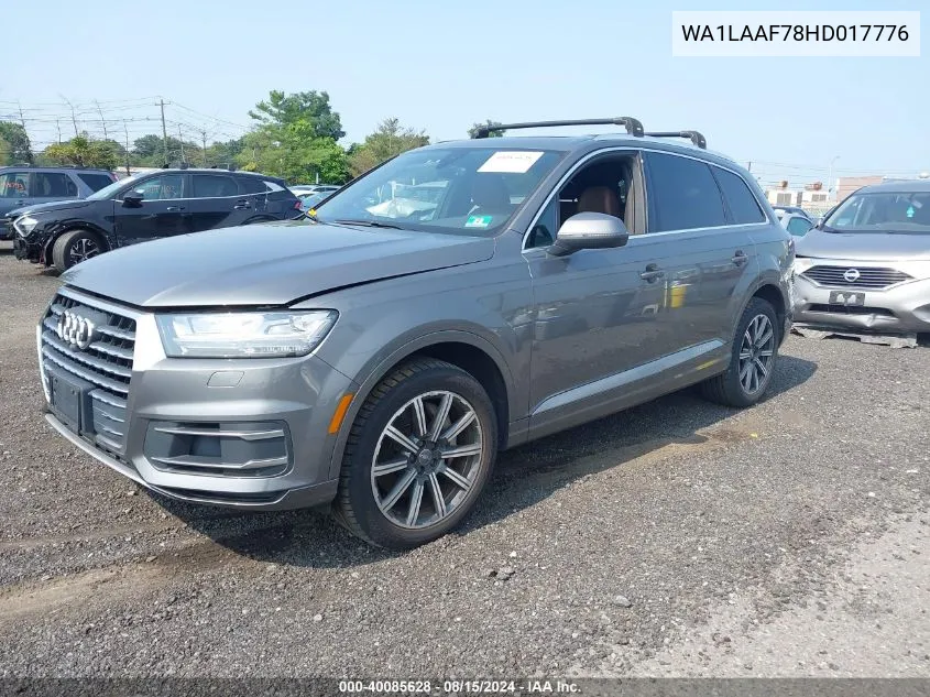 WA1LAAF78HD017776 2017 Audi Q7 3.0T Premium