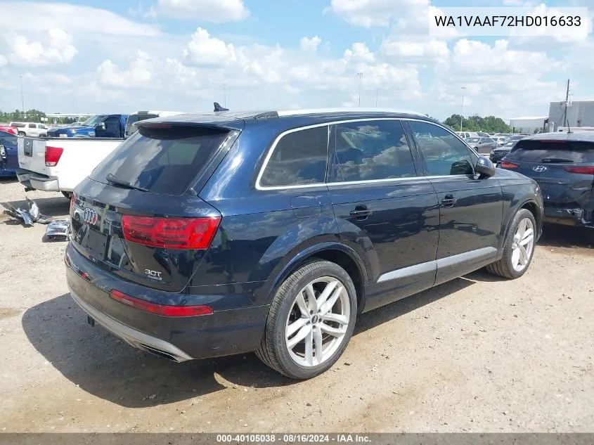 WA1VAAF72HD016633 2017 Audi Q7 3.0T Premium