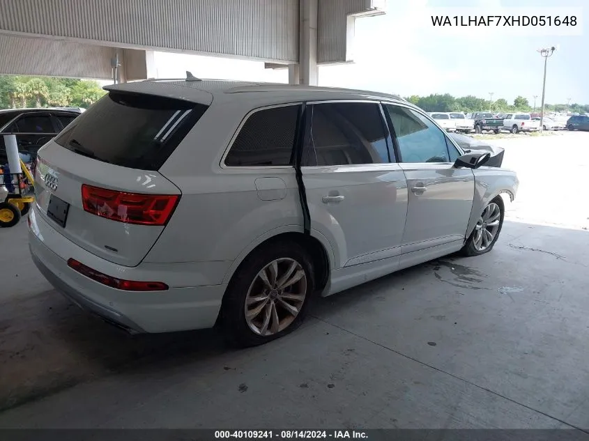 WA1LHAF7XHD051648 2017 Audi Q7 2.0T Premium