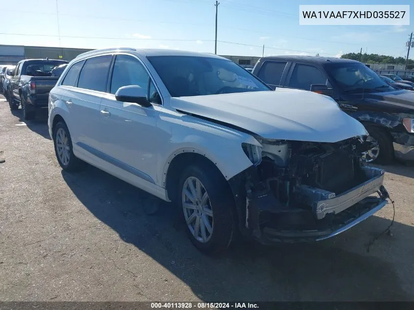 2017 Audi Q7 3.0T Premium VIN: WA1VAAF7XHD035527 Lot: 40113928