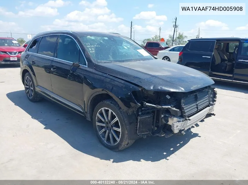 WA1VAAF74HD005908 2017 Audi Q7 3.0T Premium