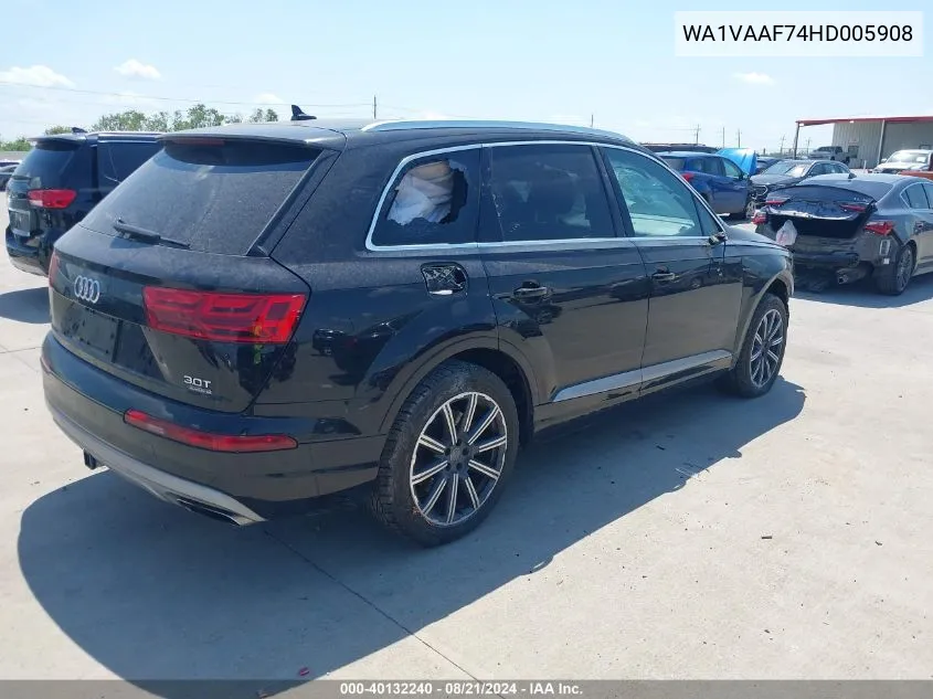 WA1VAAF74HD005908 2017 Audi Q7 3.0T Premium