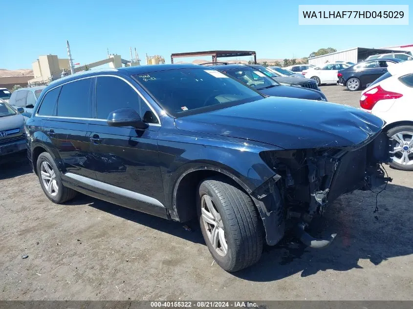 2017 Audi Q7 Premium Plus VIN: WA1LHAF77HD045029 Lot: 40155322