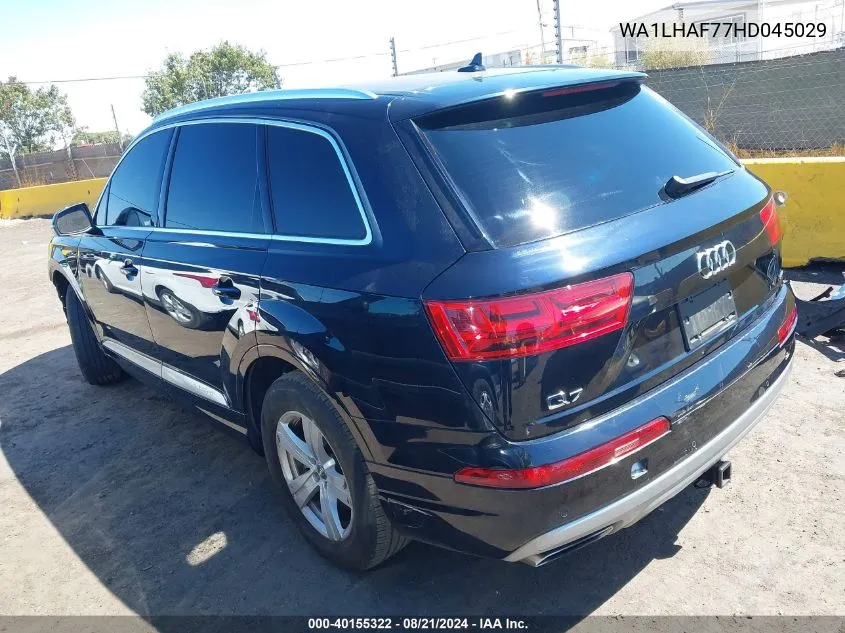 2017 Audi Q7 Premium Plus VIN: WA1LHAF77HD045029 Lot: 40155322