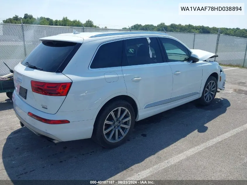 WA1VAAF78HD038894 2017 Audi Q7 3.0T Premium