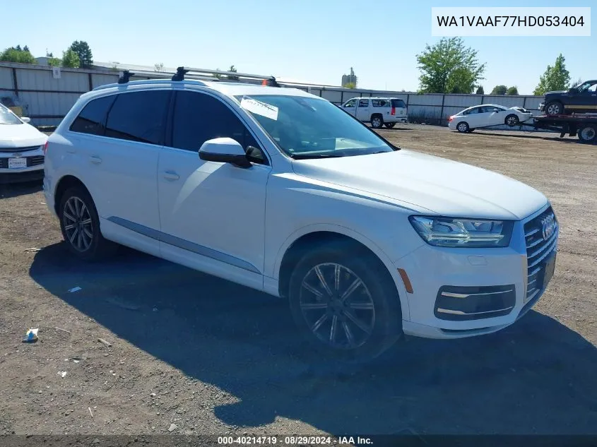 2017 Audi Q7 3.0T Premium VIN: WA1VAAF77HD053404 Lot: 40214719