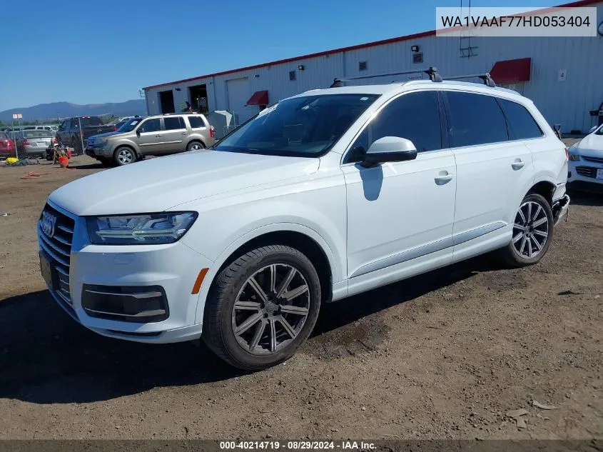 2017 Audi Q7 3.0T Premium VIN: WA1VAAF77HD053404 Lot: 40214719