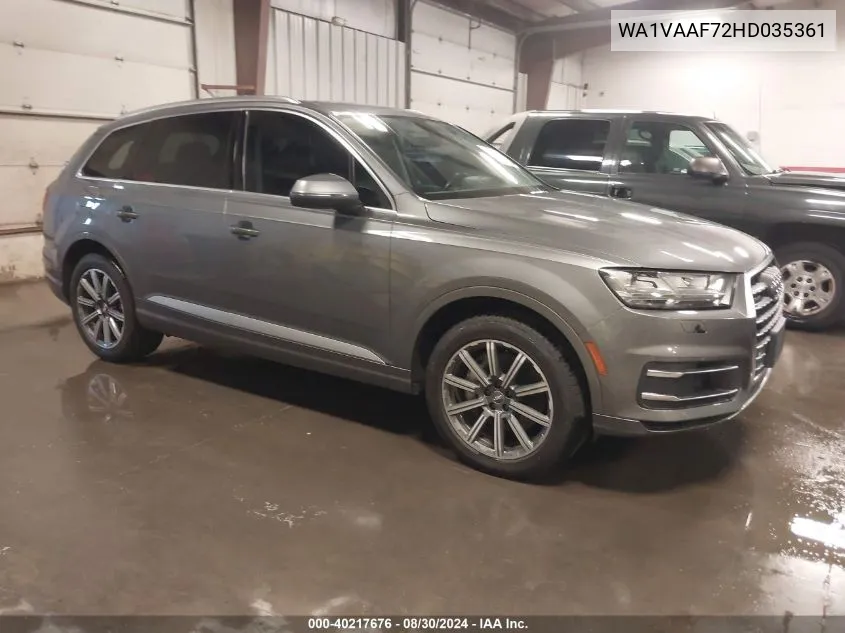 WA1VAAF72HD035361 2017 Audi Q7 3.0T Premium