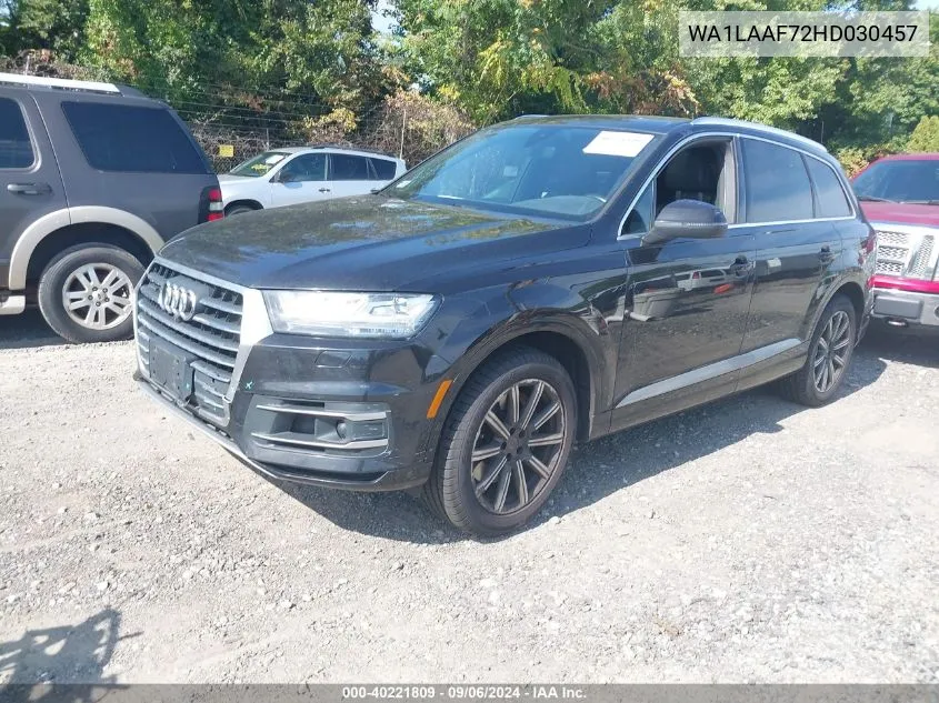 2017 Audi Q7 3.0T Premium VIN: WA1LAAF72HD030457 Lot: 40221809