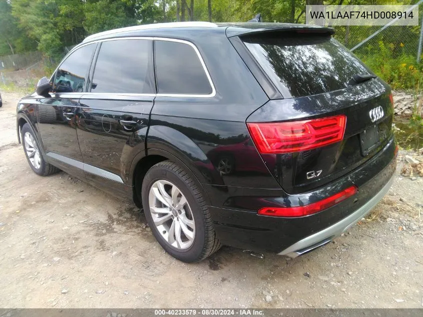 WA1LAAF74HD008914 2017 Audi Q7 3.0T Premium