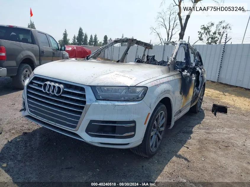 2017 Audi Q7 3.0T Premium VIN: WA1LAAF75HD053246 Lot: 40240518