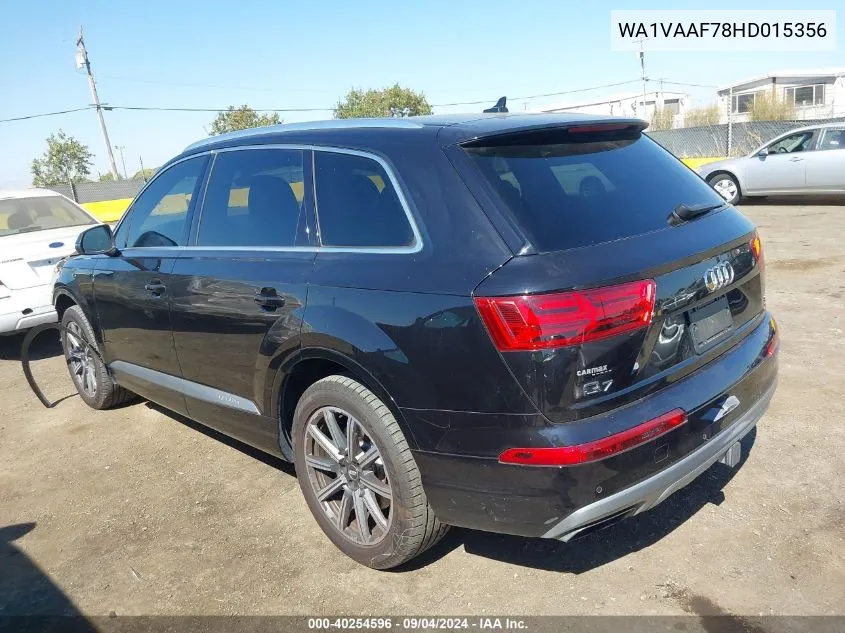 WA1VAAF78HD015356 2017 Audi Q7 3.0T Premium