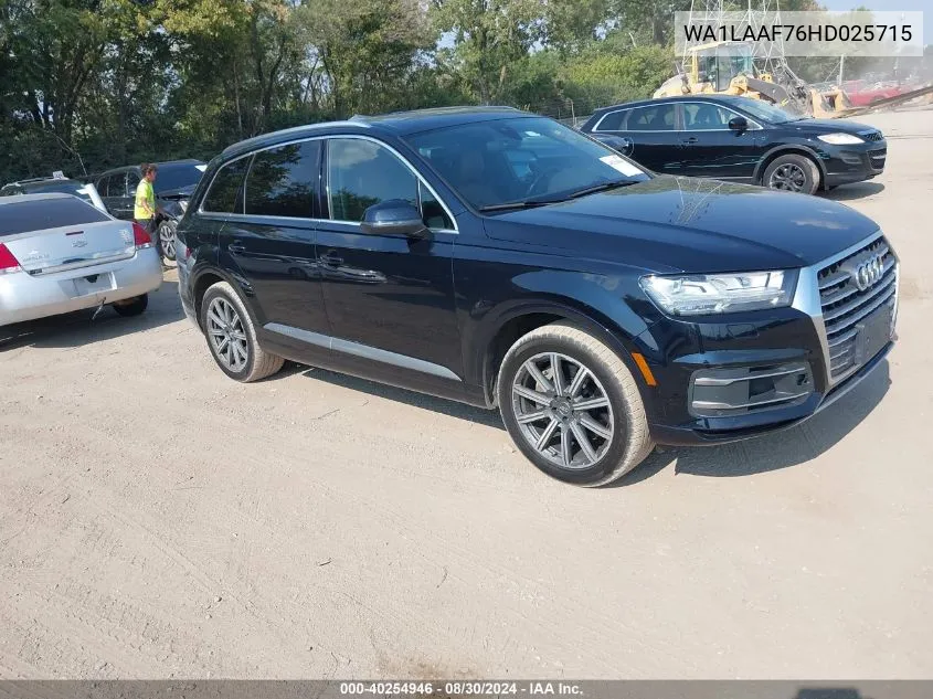 WA1LAAF76HD025715 2017 Audi Q7 3.0T Premium