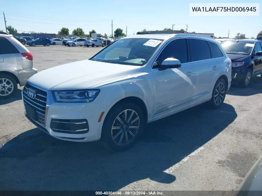 WA1LAAF75HD006945 2017 Audi Q7 3.0T Premium