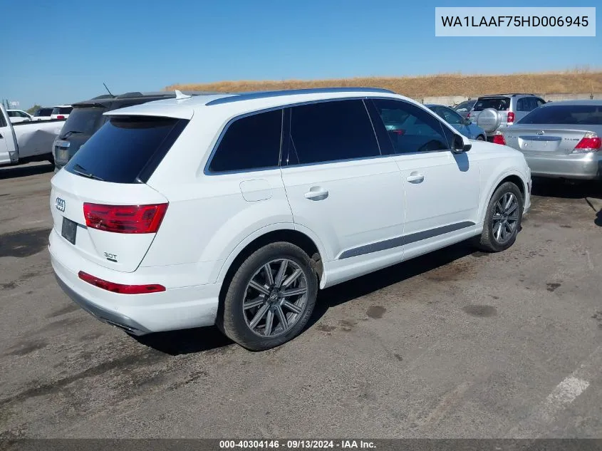 WA1LAAF75HD006945 2017 Audi Q7 3.0T Premium