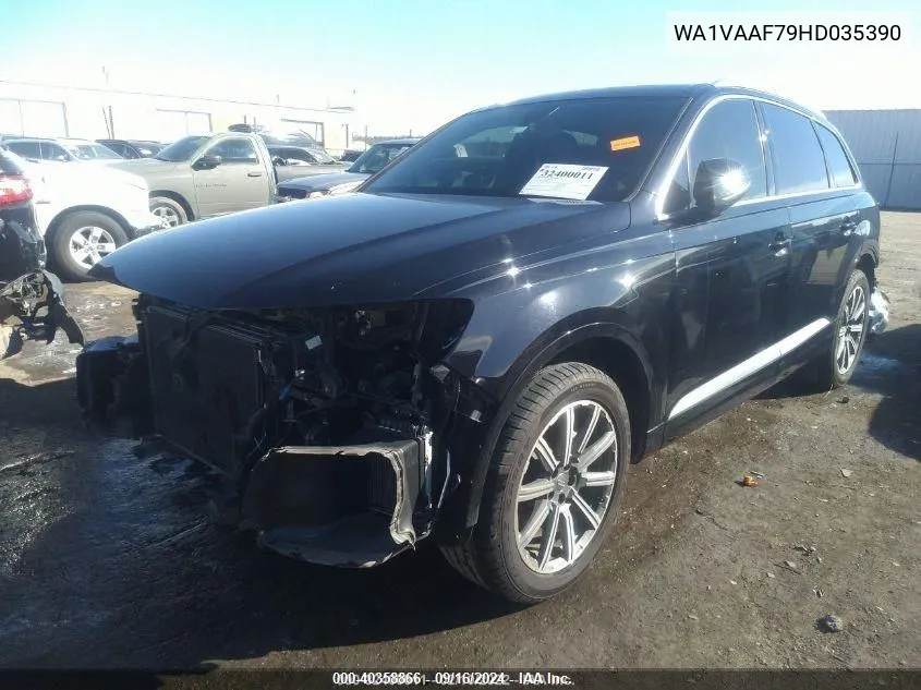 WA1VAAF79HD035390 2017 Audi Q7 3.0T Premium