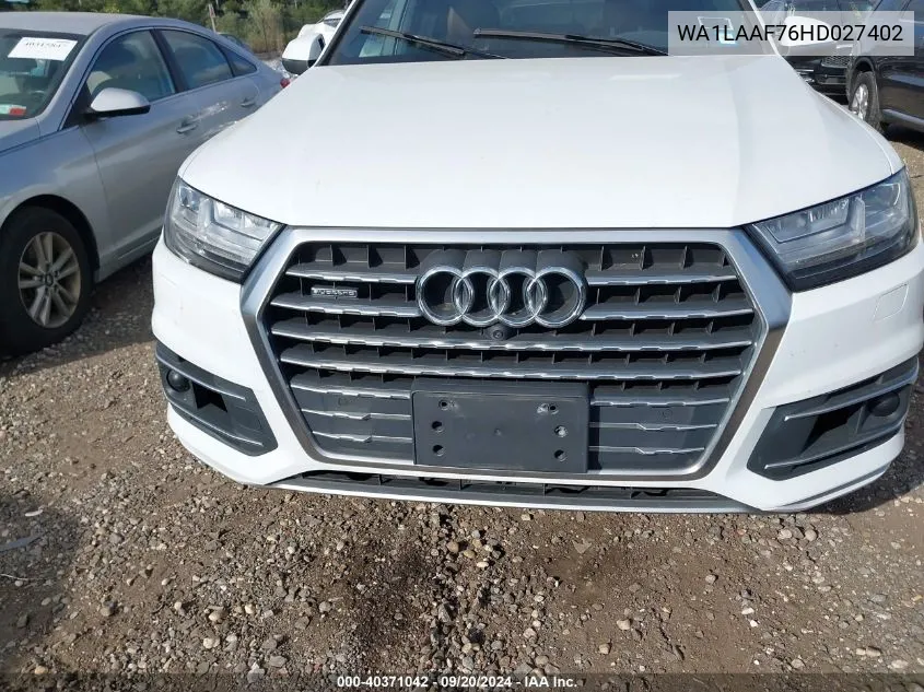 2017 Audi Q7 3.0T Premium VIN: WA1LAAF76HD027402 Lot: 40371042