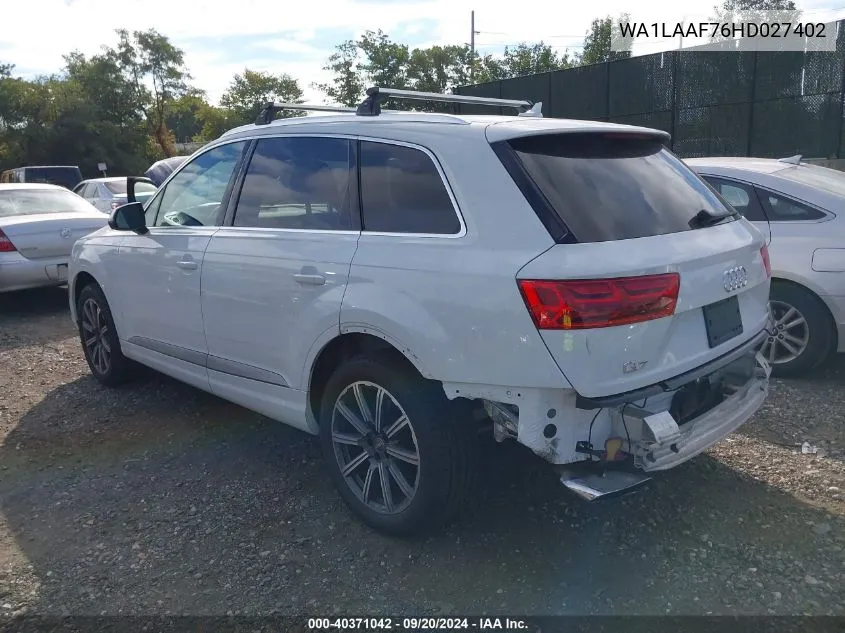 WA1LAAF76HD027402 2017 Audi Q7 3.0T Premium