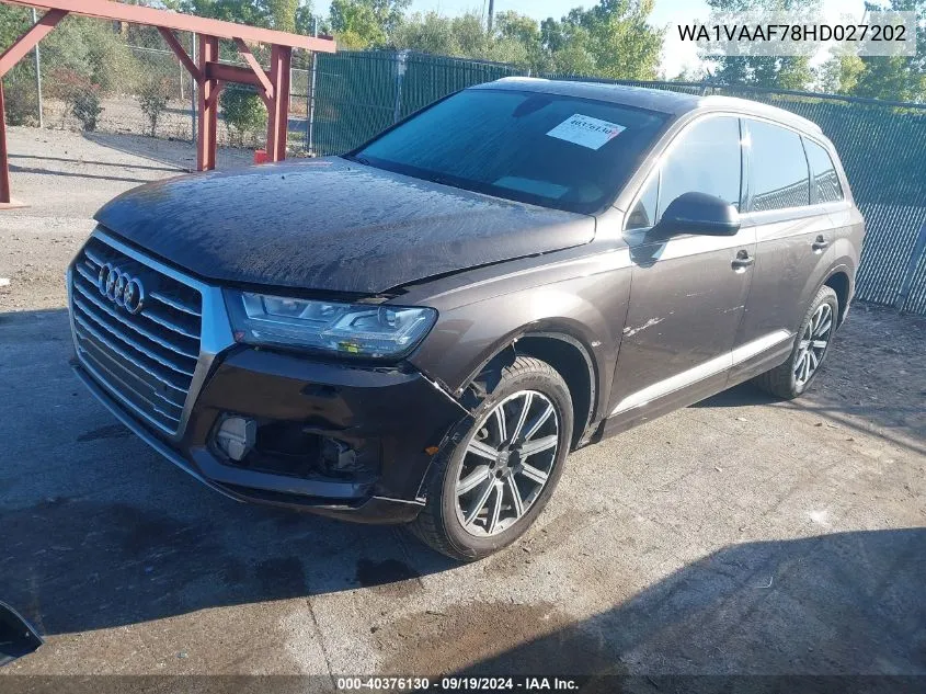 WA1VAAF78HD027202 2017 Audi Q7 3.0T Premium