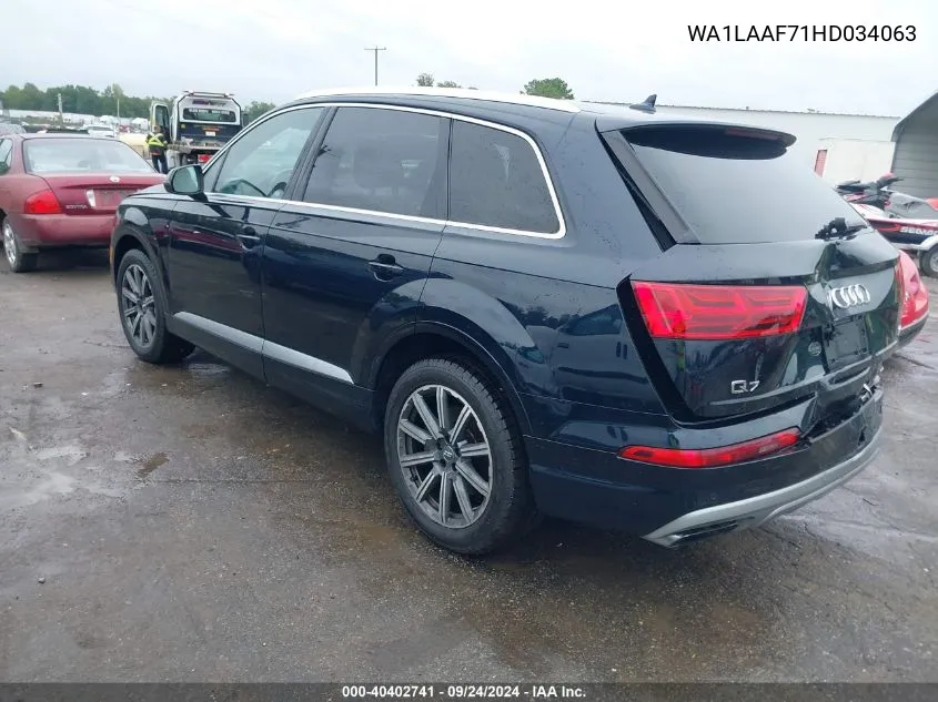 WA1LAAF71HD034063 2017 Audi Q7 3.0T Premium