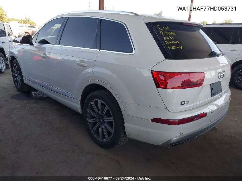 WA1LHAF77HD053731 2017 Audi Q7 Premium Plus