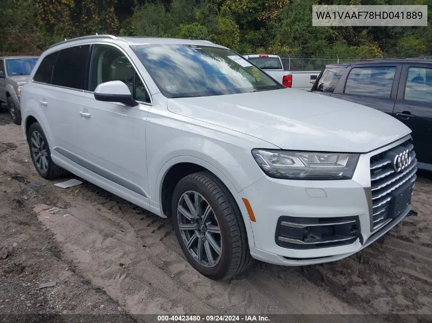 WA1VAAF78HD041889 2017 Audi Q7 3.0T Premium