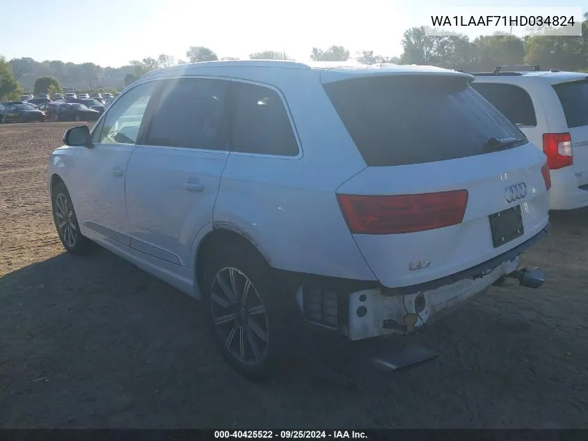 WA1LAAF71HD034824 2017 Audi Q7 3.0T Premium