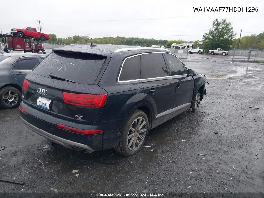 2017 Audi Q7 3.0T Premium VIN: WA1VAAF77HD011296 Lot: 40432315