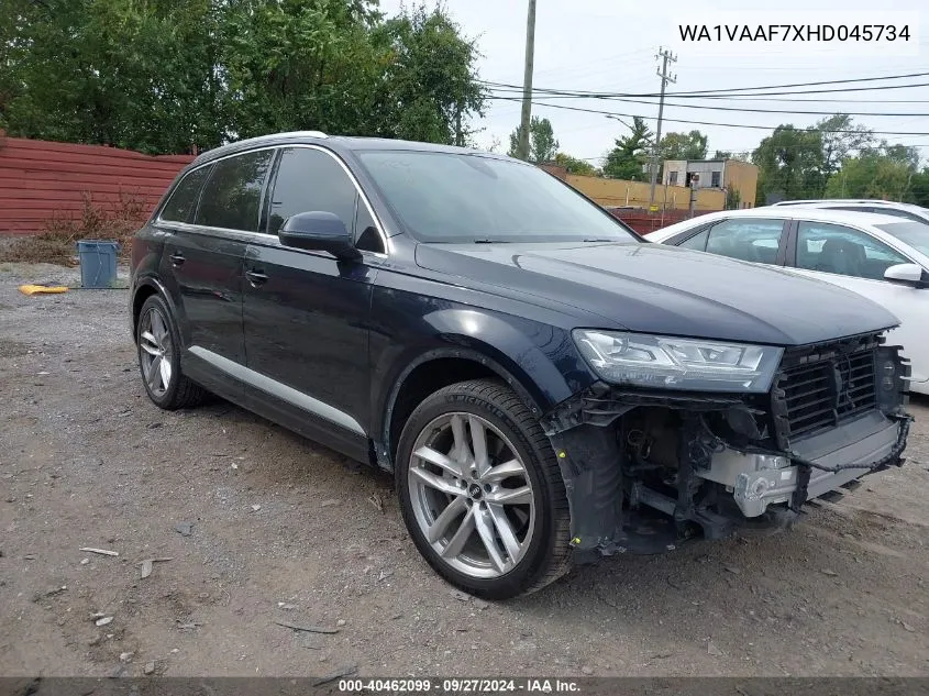 2017 Audi Q7 3.0T Premium VIN: WA1VAAF7XHD045734 Lot: 40462099