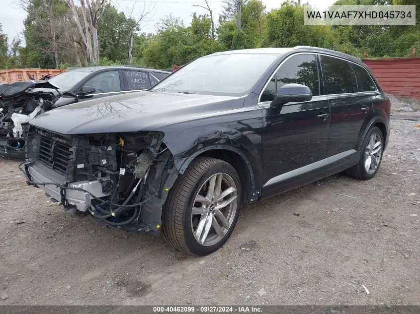 2017 Audi Q7 3.0T Premium VIN: WA1VAAF7XHD045734 Lot: 40462099