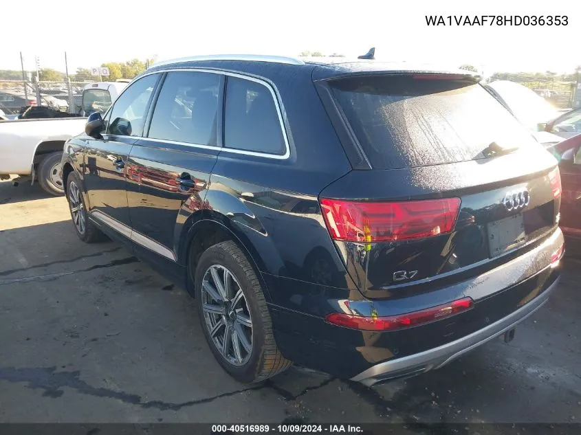 2017 Audi Q7 Prestige VIN: WA1VAAF78HD036353 Lot: 40516989