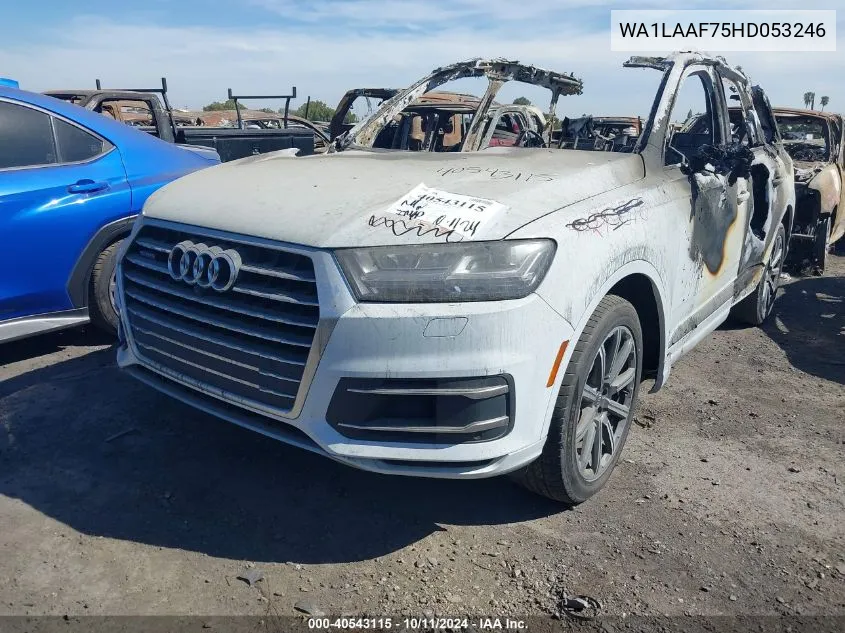 2017 Audi Q7 3.0T Premium VIN: WA1LAAF75HD053246 Lot: 40543115