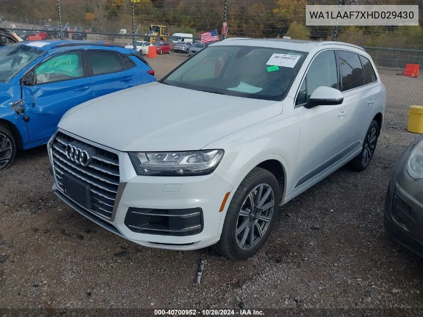 2017 Audi Q7 3.0T Premium VIN: WA1LAAF7XHD029430 Lot: 40700952