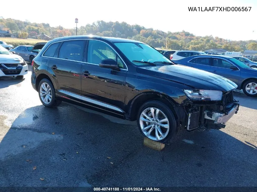 2017 Audi Q7 3.0T Premium VIN: WA1LAAF7XHD006567 Lot: 40741188