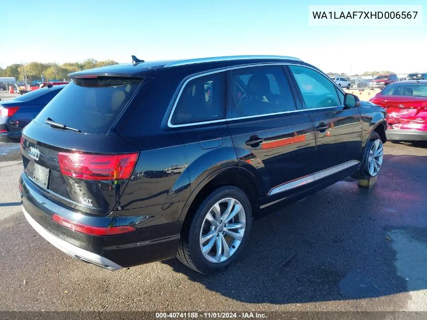 2017 Audi Q7 3.0T Premium VIN: WA1LAAF7XHD006567 Lot: 40741188