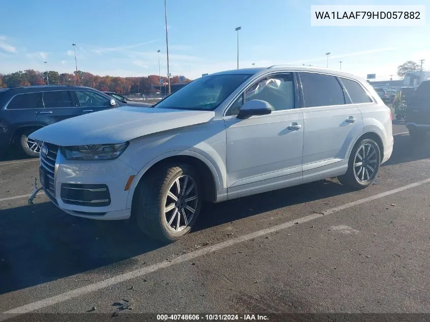 2017 Audi Q7 3.0T Premium VIN: WA1LAAF79HD057882 Lot: 40748606