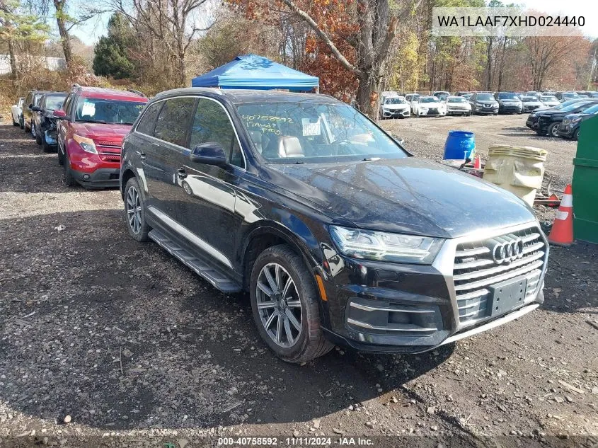 2017 Audi Q7 3.0T Premium VIN: WA1LAAF7XHD024440 Lot: 40758592