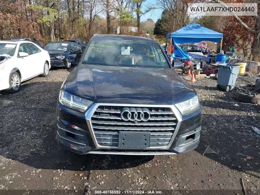 2017 Audi Q7 3.0T Premium VIN: WA1LAAF7XHD024440 Lot: 40758592