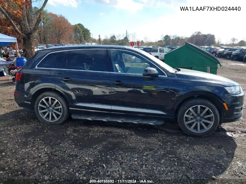 2017 Audi Q7 3.0T Premium VIN: WA1LAAF7XHD024440 Lot: 40758592